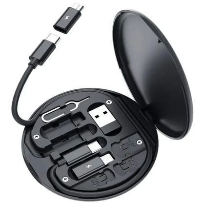 5 In 1 Multifunctional Data Cable Set 60W Fast Charging Universal Charging Pins Durable Portable Charger Cable Kit