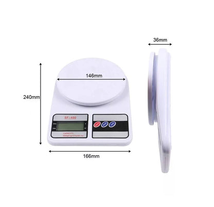 SF-400 Kitchen Weight Scale upto 10kg With Cell & Light | Weight Scale Portable | Digital Food Weight Scale For Baking & Cooking