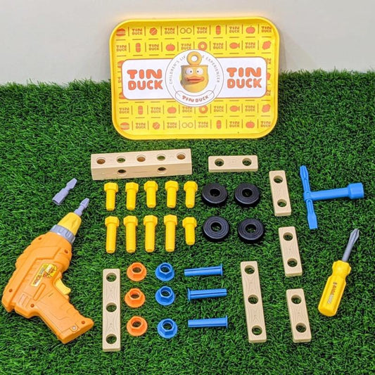 Electric Drill & Build Toy Set – Creative Construction Kit for Kids